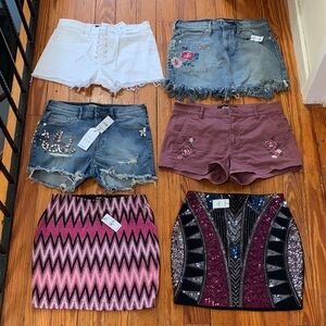 Express Shorts and Skirts Bundle